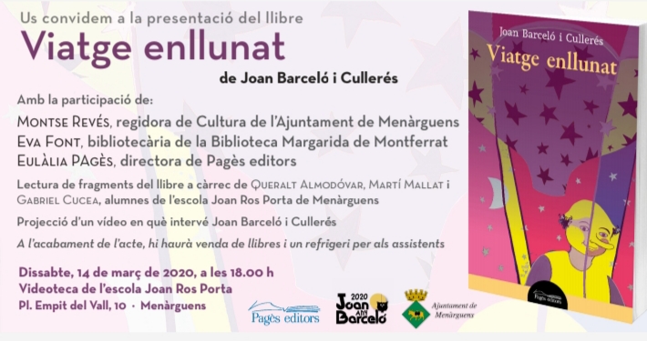 Menàrguens presenta la reedició de “Viatge enllunat” de Joan Barceló