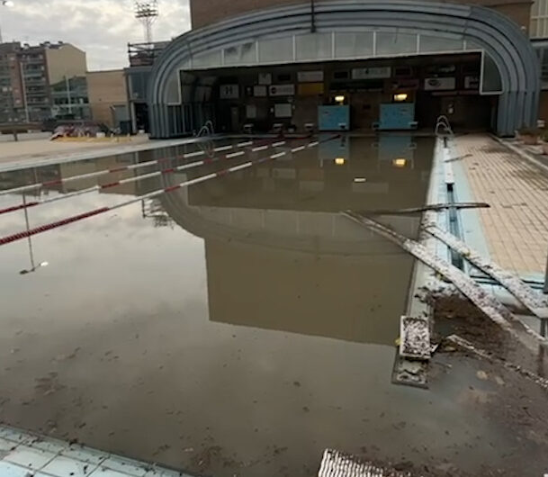 Les piscines de Poliesportiu de Balaguer hauran de tancar uns dies pel temporal de pluja