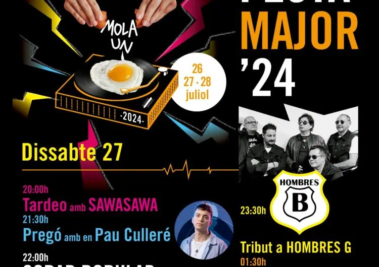 The Referents, Pau Culleré i ‘Los hombres G’ caps de cartell de la Festa Major de L’Hostal Nou