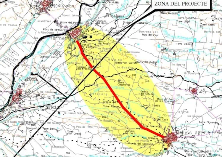 Territori transformarà en carretera el camí de Térmens a Bellvís per afavorir la mobilitat entre el Pla d’Urgell i la Noguera