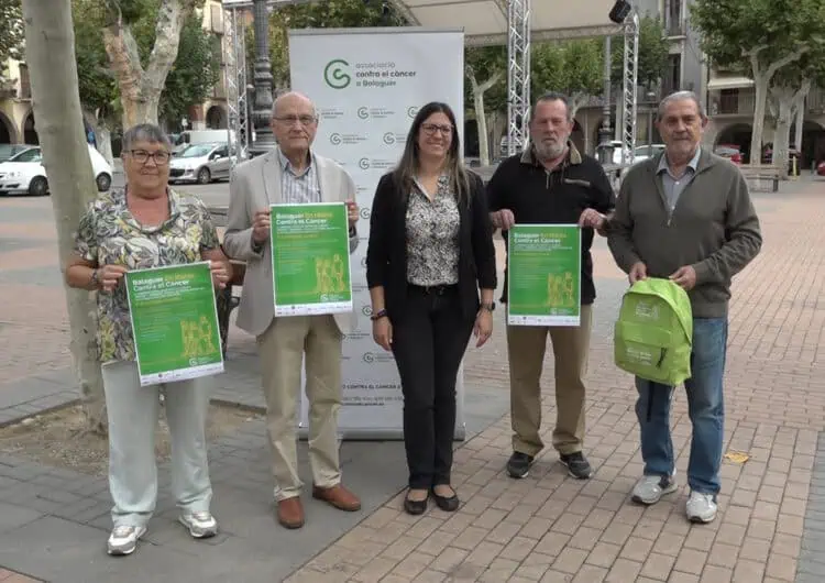 Balaguer celebrarà la 5a Caminada contra el càncer el 6 d’octubre