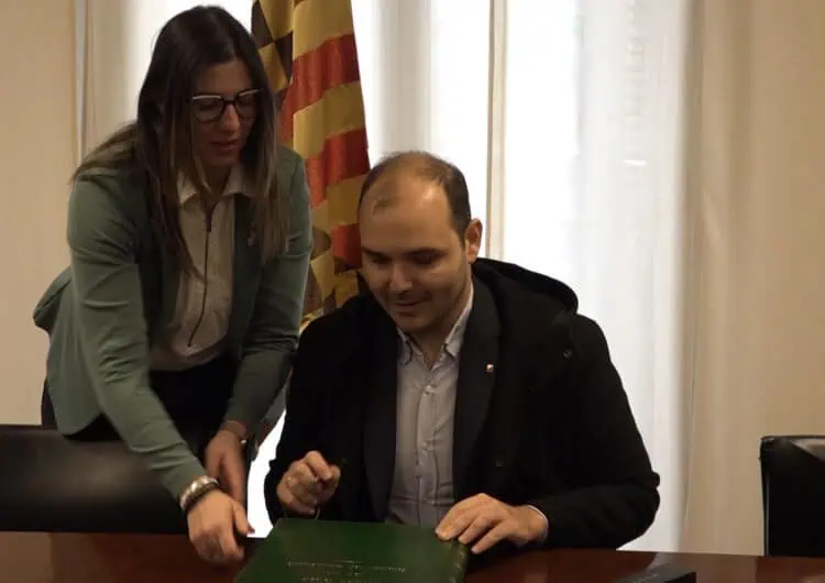 El conseller de la Presidència de la Generalitat, Albert Dalmau, visita Balaguer