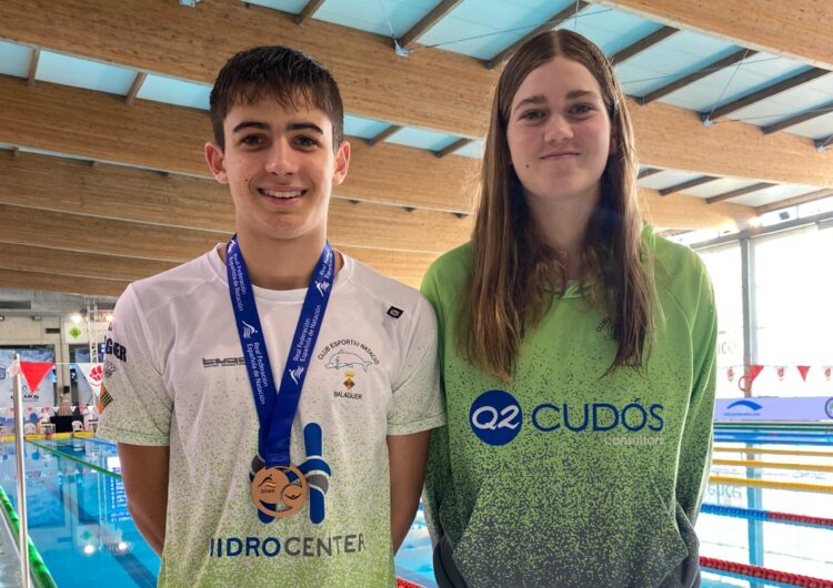 Martí Nosàs es penja una medalla al Campionat Estatal Infantil